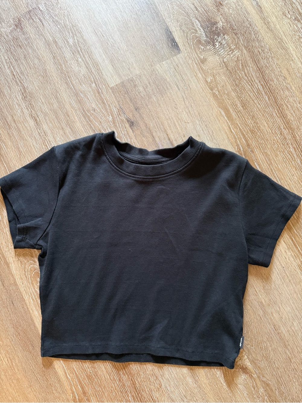 Rip Curl Black Short Sleeve Crop Tee one size (xs-s)